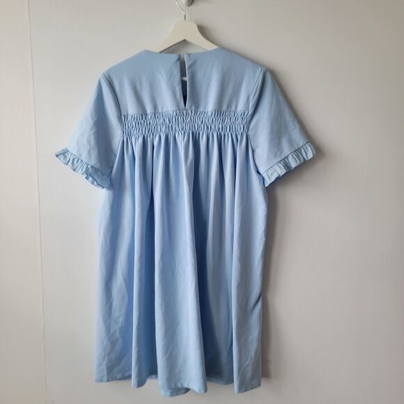 english factory mixed media ruffle detail dress size L - Picture 2 of 11